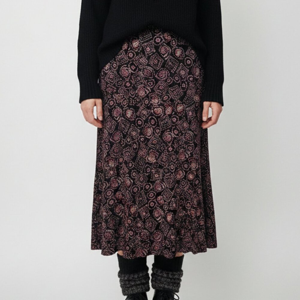 Vintage Mirasol Skirt Y2K Goth Grunge Fairy Whimsigoth Black Purple S